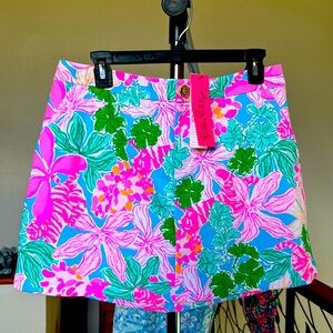 Lilly Pulitzer brand new skort with tags. Size 8